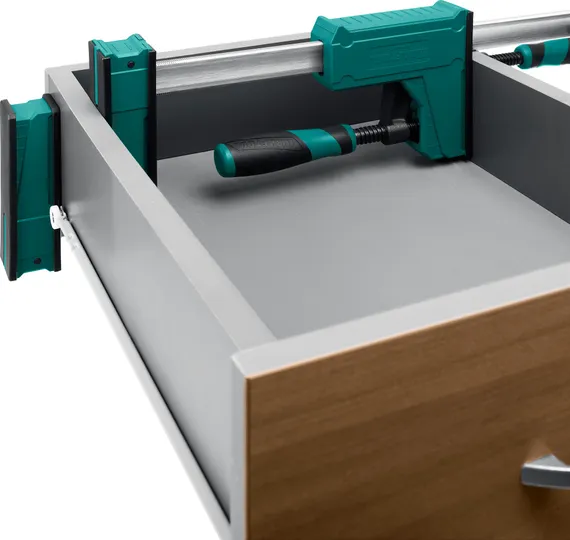 KRAFTOOL Grand-300/450, 300/450 мм, сжатие/распор, 600 кгс, глубина зажима 95 мм, корпусная струбцина (32240-30)