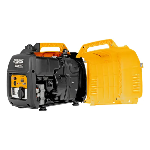 Генератор инверторный GT-1200iS, 1.2 кВт, 230 В, бак 2.4 л, закрытый корпус, ручной старт Denzel