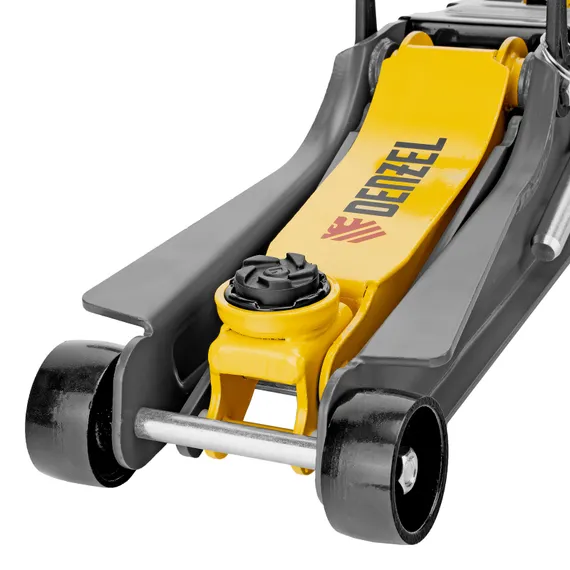 Домкрат гидравлический подкатной с фиксатором, 2,5 т, 85-385 мм Denzel