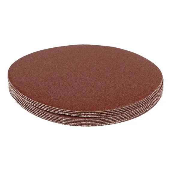 Круг абразивный на ворсовой подложке под "липучку", P 180, 125 мм, 10 шт Matrix