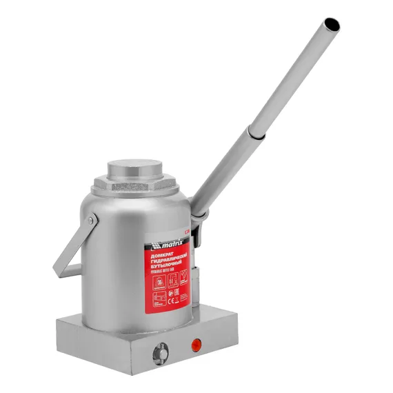Домкрат гидравлический бутылочный, 30 т, h подъема 244-370 мм Matrix