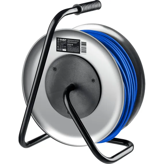 ЗУБР ПВС-325, ПВС, 3 x 2.5 мм2, 30 м, 4000 Вт, IP44, силовой удлинитель на стальной катушке, Профессионал (55102-30)