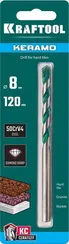 KRAFTOOL Keramo, 8 х 120 мм, тв.сплав КС, сверло по керамограниту (29175-120-8)