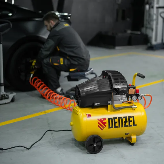 Компрессор воздушный прям. привод DCV1800/50, 1,8 кВт, 50 литров, 320 л/мин Denzel
