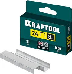 KRAFTOOL скобы тип 24, 8 мм, калибр 23GA. 1000 шт (31724-08)
