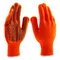 Перчатки трикотажные, акрил, ПВХ гель, "Протектор", оранжевый, оверлок Сибртех