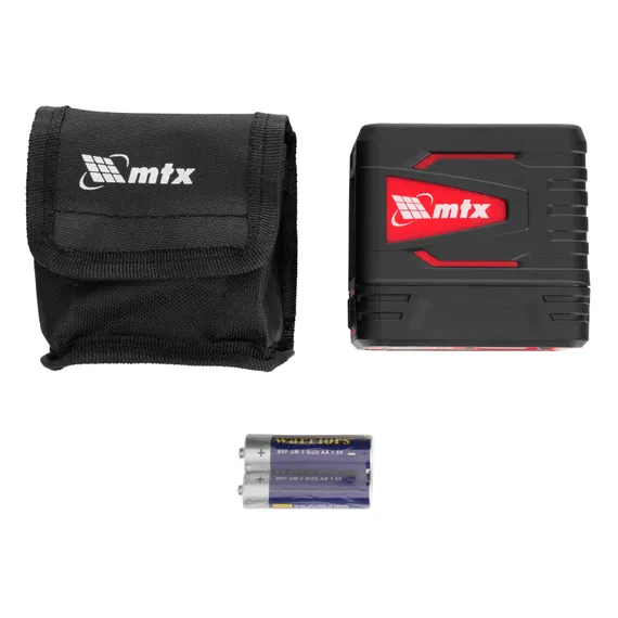 Лазерный уровень QBC RED Basic SET, 10 м, красный луч, батарейки, резьба 1/4" MTX