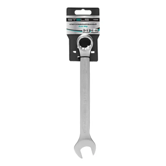 Ключ комбинированный, 21 мм, CrV, антислип Stels