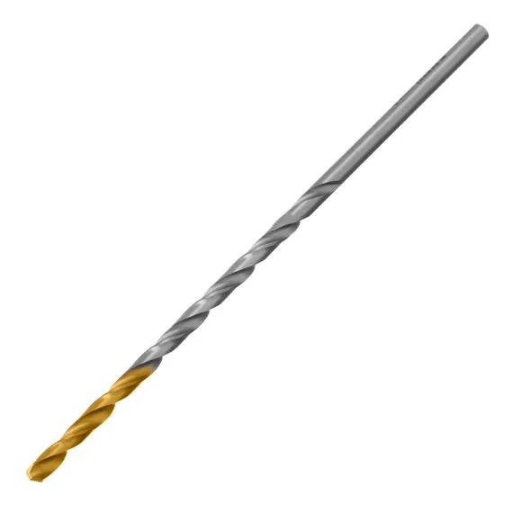 Сверло спиральное по металлу 3 х 100 мм, Р6М5, Golden Tip, удлиненное, 2шт. Denzel