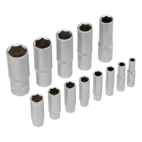 Набор инструментов 1/2", 1/4", CrV, 12 гранные головки, пластиковый кейс, 109 предмета Stels