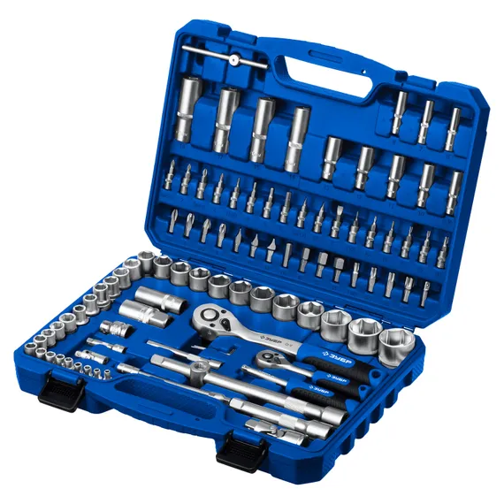 ЗУБР А-94, 94 предм., (1/2″ + 1/4″), универсальный набор инструмента, Профессионал (27635-H94)