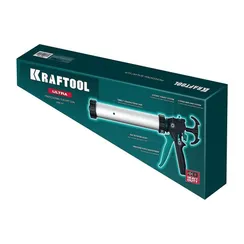 KRAFTOOL ULTRA 600 мл, прямой забор, регулировка силы давления, вариативная антикапельная система, закрытый пистолет для герметикаа (06677-60)