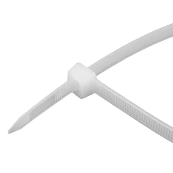 Хомуты, 500 х 8 мм, пластиковые, белые, 50 шт Сибртех