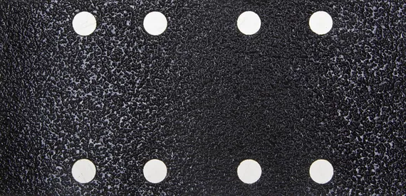 Лист шлиф. универсал. URAGAN ″Оптимален для мягких пород дерева″ 8 отверстий по линии, для ПШМ, P60, 80х166мм, 10шт