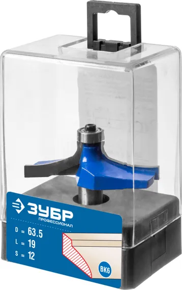 ЗУБР 63.5 x 19 мм, радиус 0 мм, фреза фигирейная №3, Профессионал (28762-63.5)