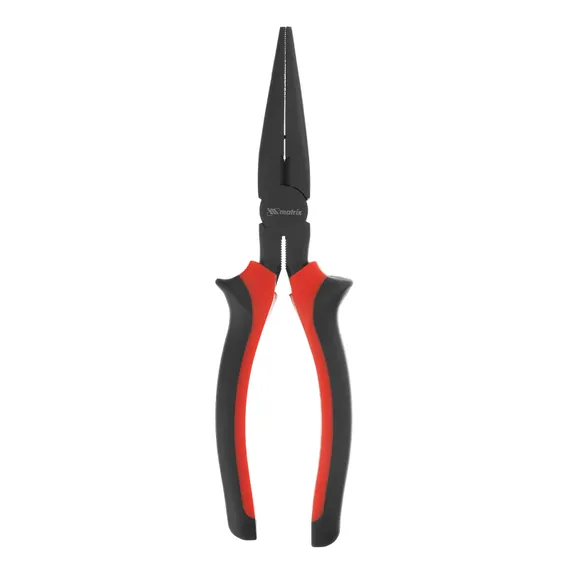 Длинногубцы прямые Black Nickel, 200 мм, двухкомпонентные рукоятки Matrix