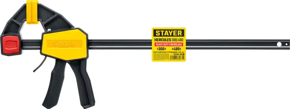 STAYER Hercules, 300/480 мм, пистолетная струбцина, Professional (32242-30)