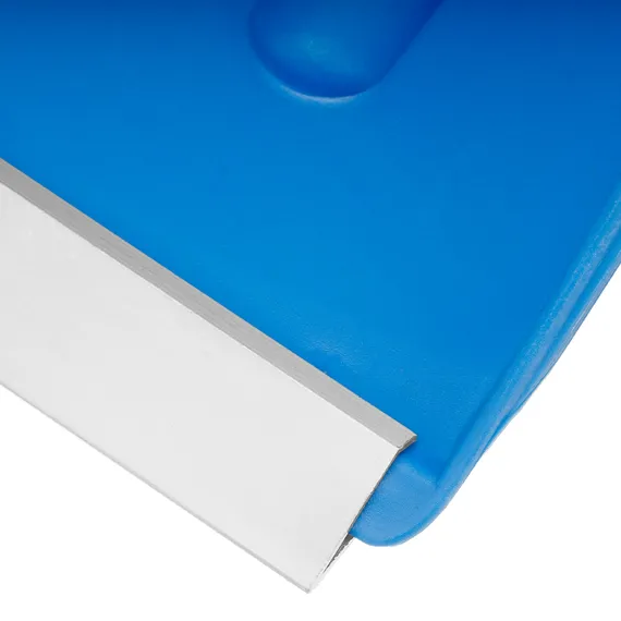 Лопата для уборки снега пластиковая, синяя, 420 х 425 мм, без черенка, Сибртех