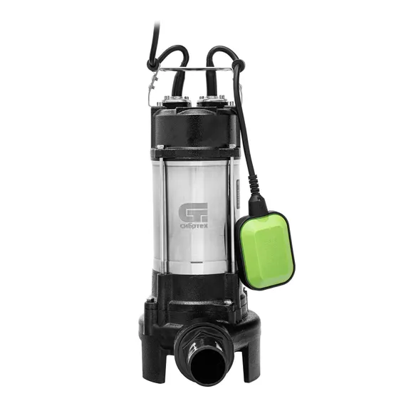 Фекальный насос СФН1100-Н, 1100 Вт, напор 10 м, 18000 л/ч, нож Сибртех