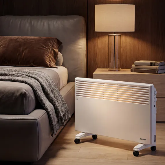 Конвектор электрический CH-2000, 2000 Вт, X-образный нагреватель, термостат, колеса  MTX