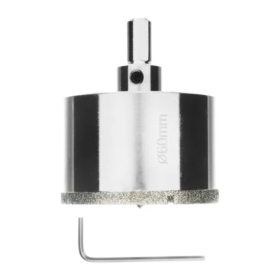 Сверло алмазное по керамограниту, 60 х 67 мм, трехгранный хвостовик Matrix