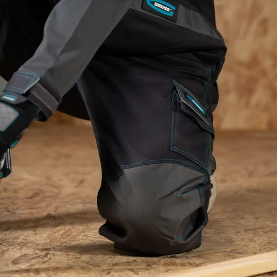 Брюки профессиональные рабочие, 97% хлопок 3% спандекс, XXL Gross