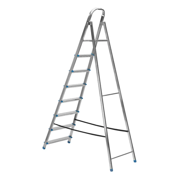 Стремянка, 8 ступеней, стальная, оцинкованная Сибртех