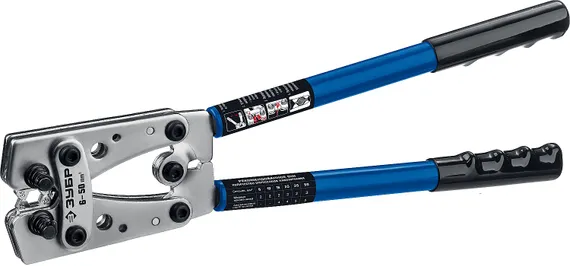 ЗУБР ПКГ-50, 6 - 50 мм2, усиленные пресс-клещи гексагональные для медных наконечников и гильз, Профессионал(45453)