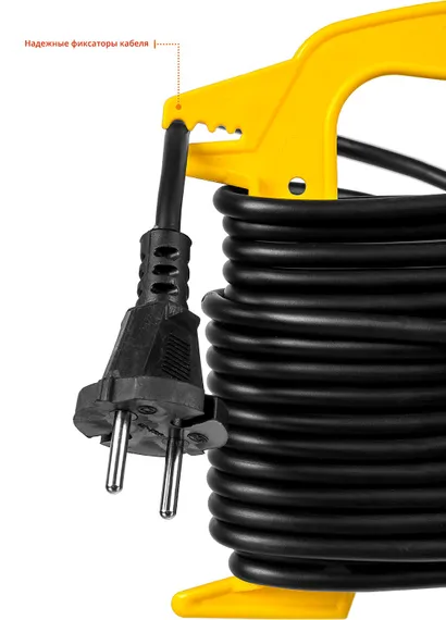 Удлинитель на рамке ″MF 207″, 15 м, 2200 Вт, 1 гнездо, ПВС 2х0,75 мм2, STAYER