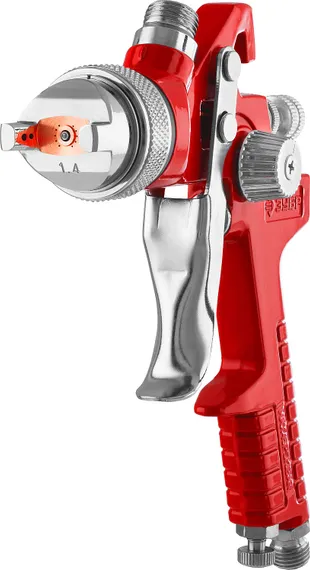 ЗУБР МХ 250, HVLP 1.4 мм, Пневматический краскопульт с верхним бачком (06563-1.4)