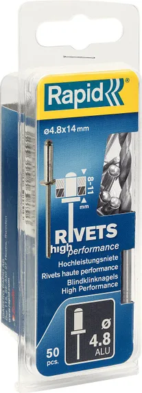 RAPID 4.8 х 14 мм, 50 шт, алюминиевая заклепка (5000389)