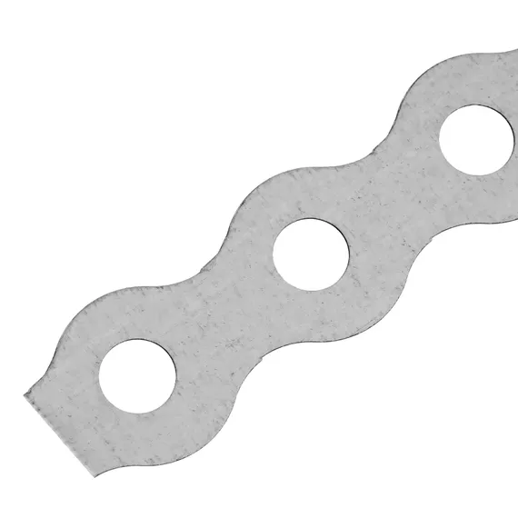 Лента перфорированная вентиляционная, "волна", 0.55 мм, LP VLN, 1.7 см х 25 м, цинк Сибртехосси