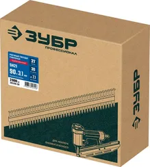 ЗУБР SN34 (D34) 75 х 2.8 мм, реечные гвозди рифленые оцинкованные, 4000 шт (305399-75)
