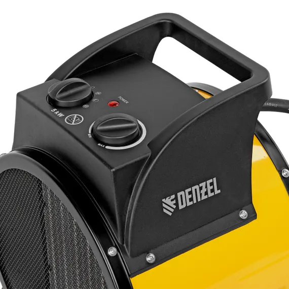 Тепловая пушка, керамический нагреватель (тепловентилятор) DHC 5-400, 230 В, 0.04/3/5 кВт Denzel