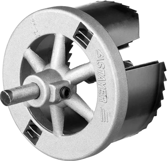 STAYER 3 шт, (60-67-74 х 32 мм), усиленная, наборная кольцевая пила по дереву, Professional (2957-074)