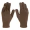 Перчатки трикотажные, акрил, двойные, коричневый, двойная манжета Сибртех