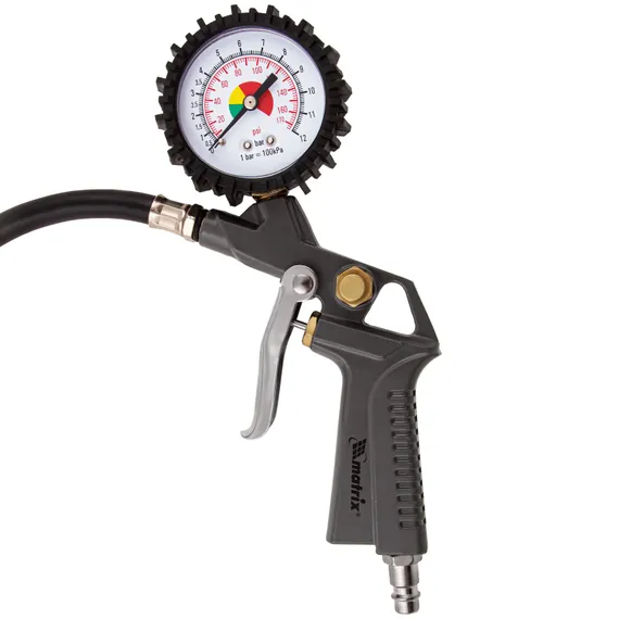 Набор пневмоинструмента, 5 предметов, быстросъемное соединение, краскораспылитель с нижним бачком Matrix