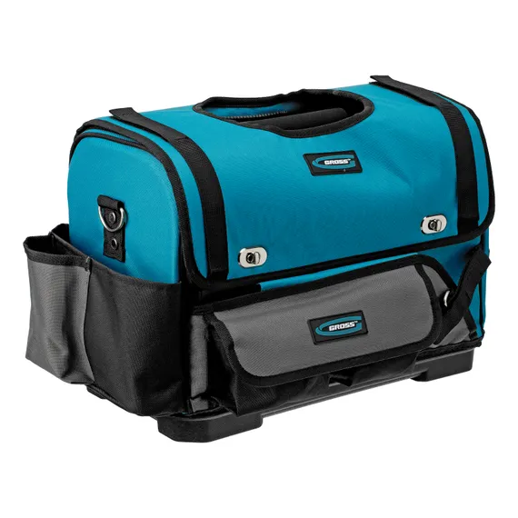 Переноска для инструмента, 400х225х300мм, пластиковое дно, наплечный ремень Gross