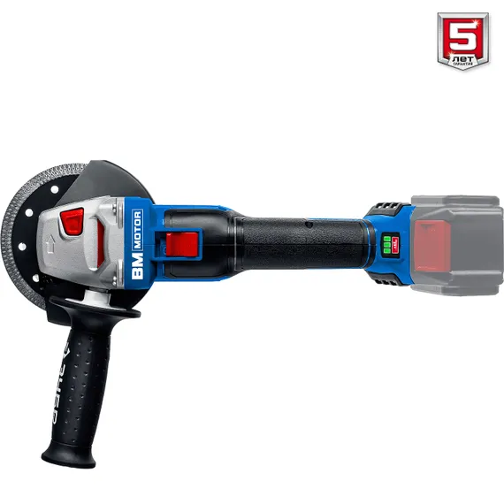 Бесщеточная аккумуляторная УШМ, ЗУБР Т7, 20 В, 125 мм, без АКБ,Профессионал (AB-125)