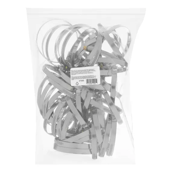 Хомуты нержавеющая сталь, Стандартное болтовое крепление 60-80 мм, 50 штук в упаковке, ширина 9 мм Сибртех