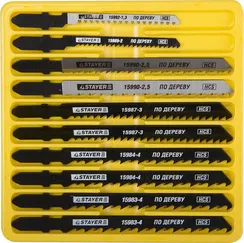 STAYER T-хвост., по дереву, 10 шт, полотна для лобзика, Professional (15981-H10-1)