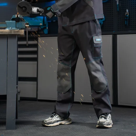 Брюки профессиональные рабочие, 97% хлопок 3% спандекс, XXL Gross