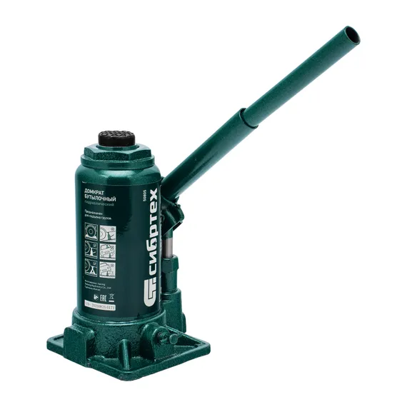 Домкрат гидравлический бутылочный, 8 т, 180-350 мм Сибртех