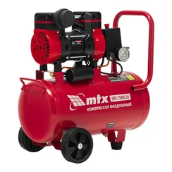 Компрессор безмасляный малошумный SPC 1500/24, 1500 Вт, ресивер 24 л, 260 л/мин// MTX