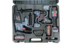 Набор PROFIPOWER 4 в 1:Шуруповерт MKBL-18B+гайковерт MKDTW-18B+УШМ MKDGA-18V+перфоратор MKDHR-18V E0093