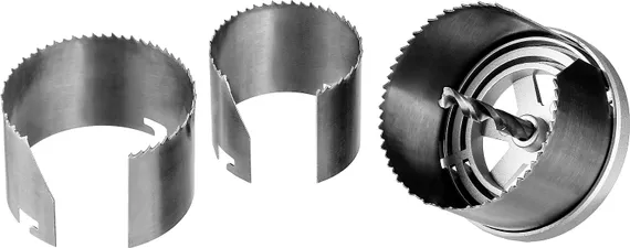 ЗУБР 3 шт, (60-73-80 х 42 мм), набор кольцевых пил по дереву (29595-H3-42)