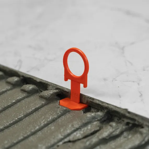 Комплект зажим + клин для системы выравнивания плитки СВП Кольцо, 250/250 шт. в коробе Сибртех