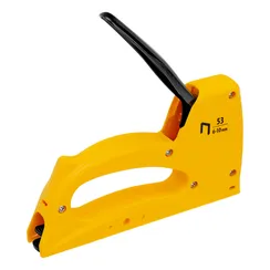 Степлер пластиковый, скобы в комплекте, тип 53, 6-10 мм Denzel