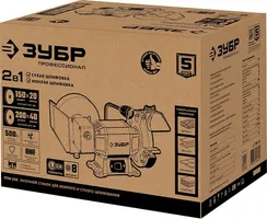 ЗУБР d 150 мм / d 200 мм, 500 Вт, заточной станок для мокрого и суxого шлифования, Профессионал (ПТМ-150)