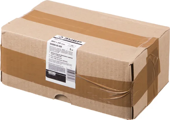 ЗУБР ГОСТ 7798-70, кл. пр. 5.8, M5 х 30 мм, цинк, 5 кг, болт (303080-05-030)